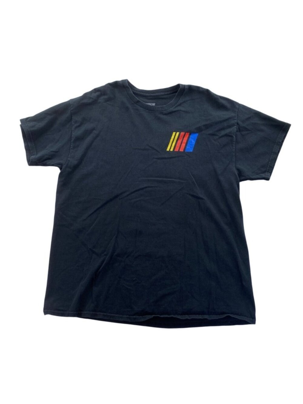 Nascar Mens T-Shirt Size XL Black Short Sleeve 100% Cotton Graphic Tee Casual